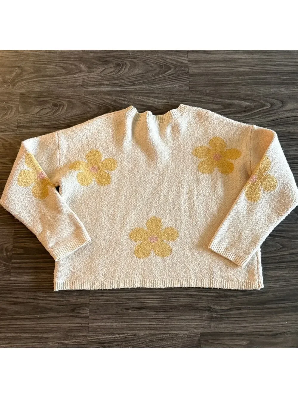 Shop Neighbor Floral yellow Crewneck Sweater with Yellow Accents - Picture 6 of 6